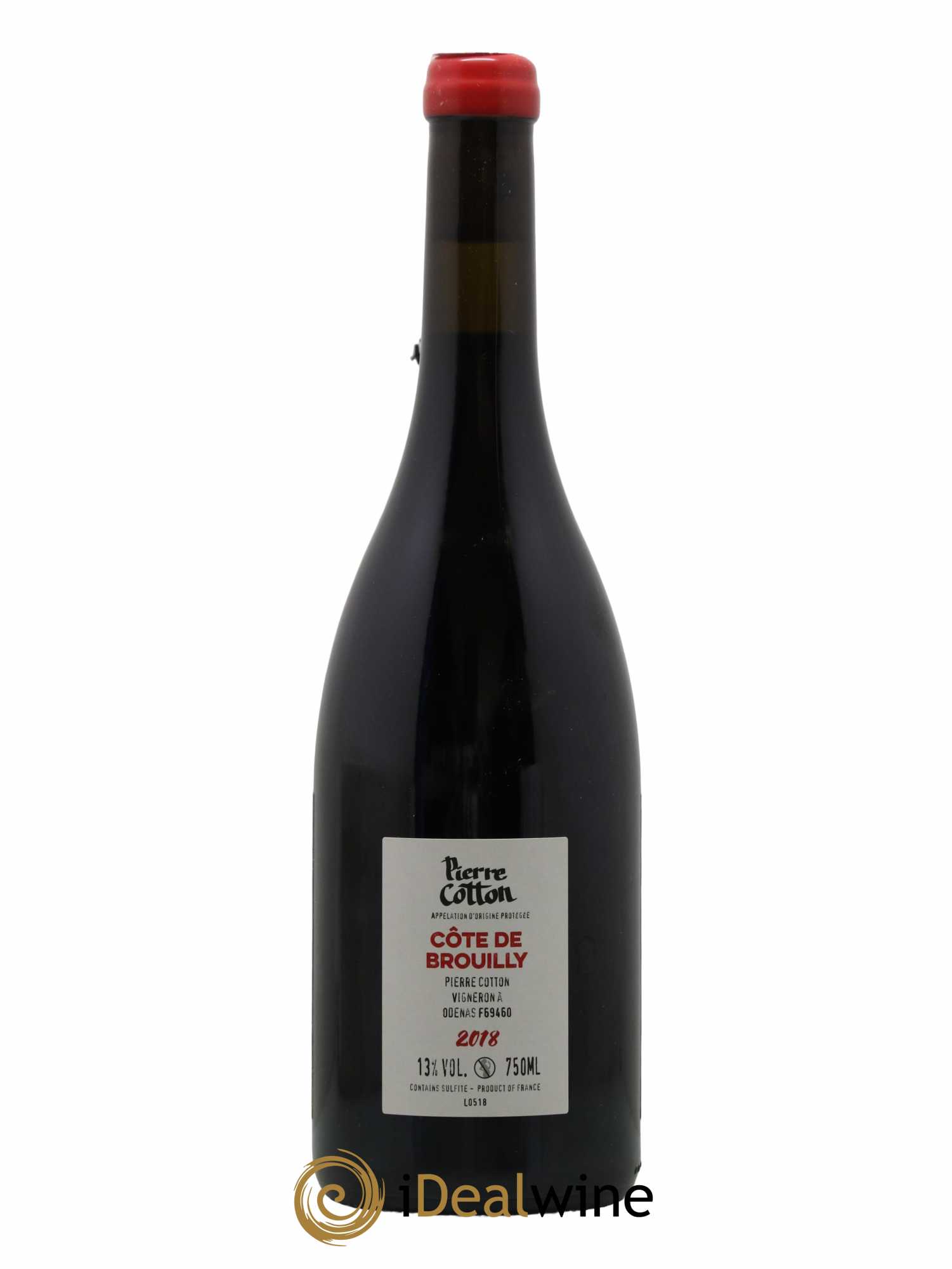 Côte de Brouilly Bonnet-Cotton (Domaine)  2018 - Lot de 1 Bouteille