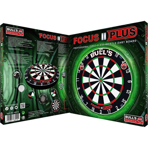 BULL'S DARTBOARD FOCUS II PLUS DART BOARD