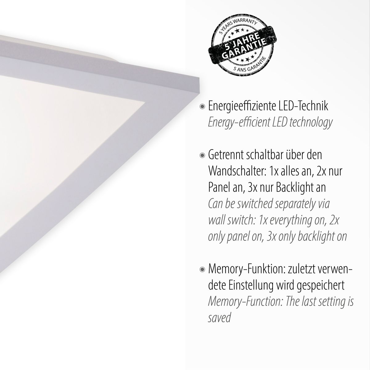 LED Deckenlampe Flat 30 x 30 cm