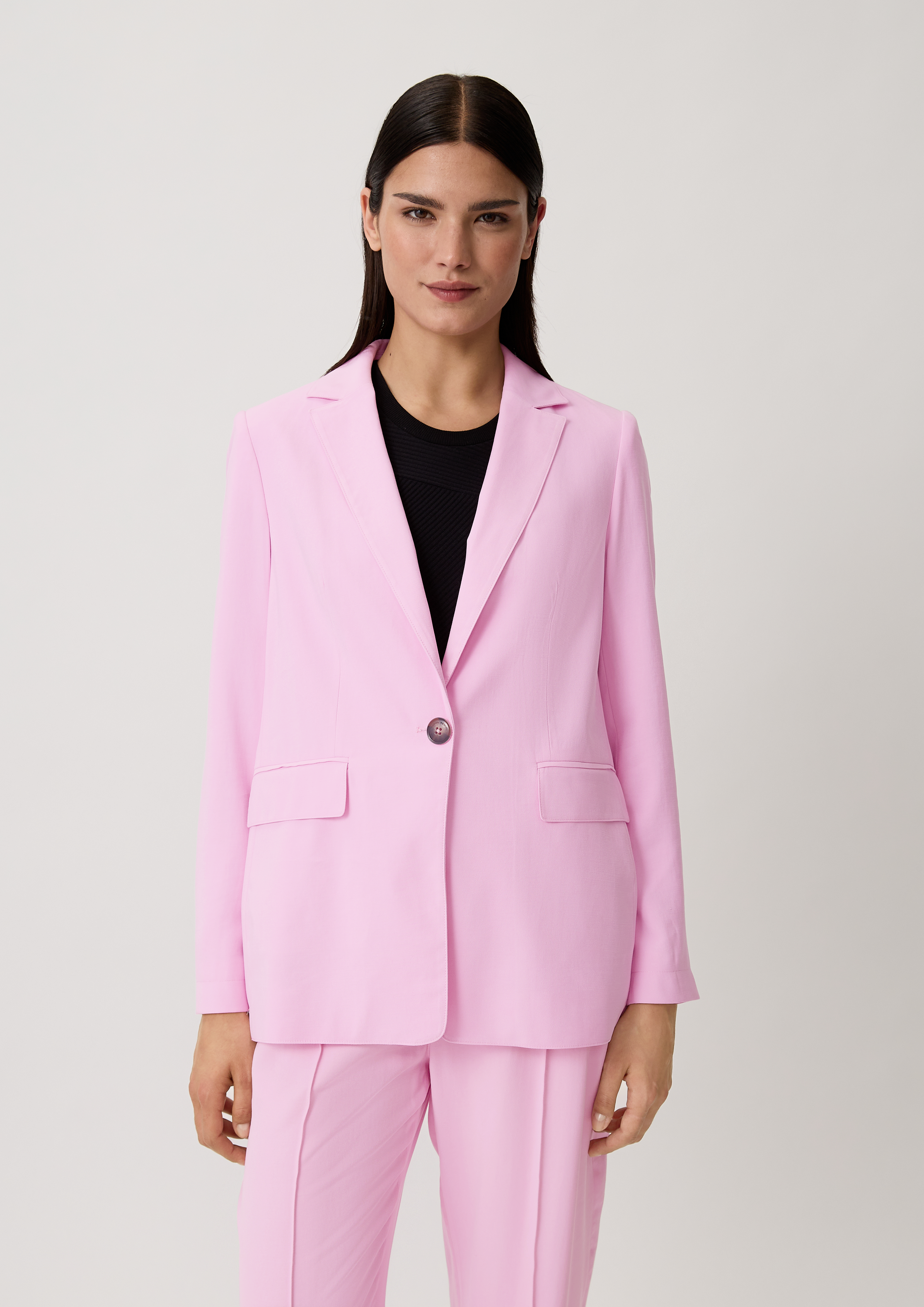 Blazer aus Viskosemix - rosa
