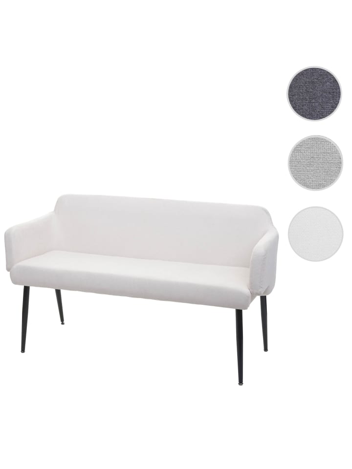 MCW Sitzbank J13 mit Rückenlehne und Armlehne, Creme-weiß günstig kaufen onesize