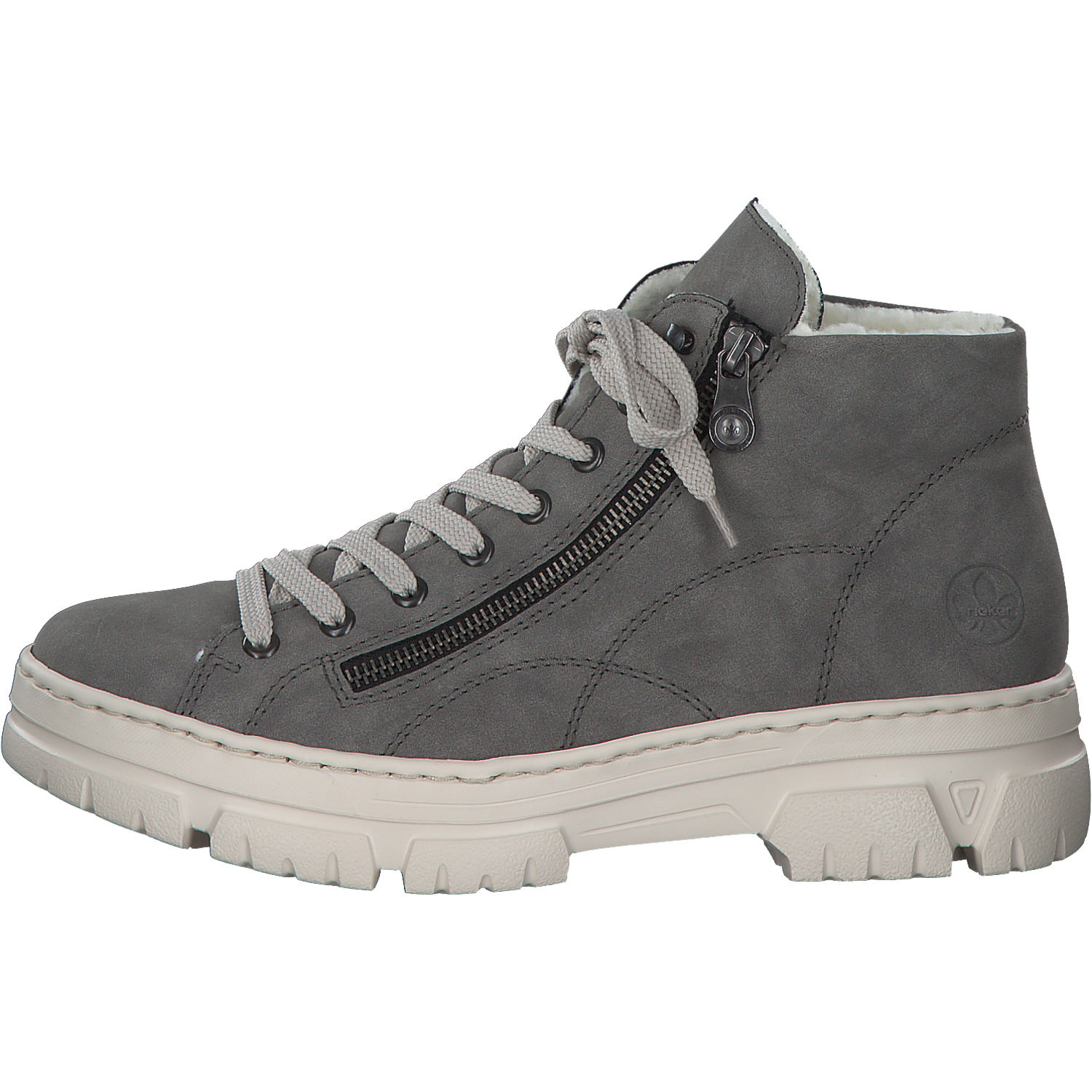 Rieker Z7410, Schnürstiefel, Damen, grey