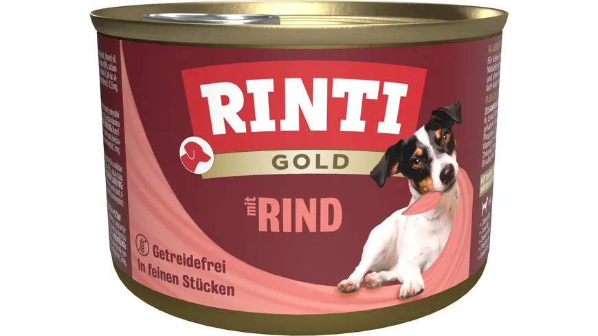 RINTI Hundenassfutter Gold Rind 185 g