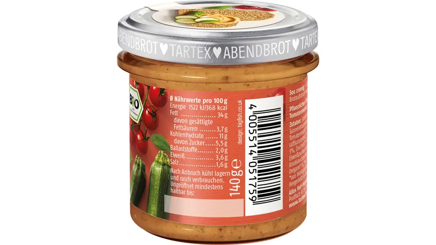 Tartex Bio Soo cremig Toskana 140 g