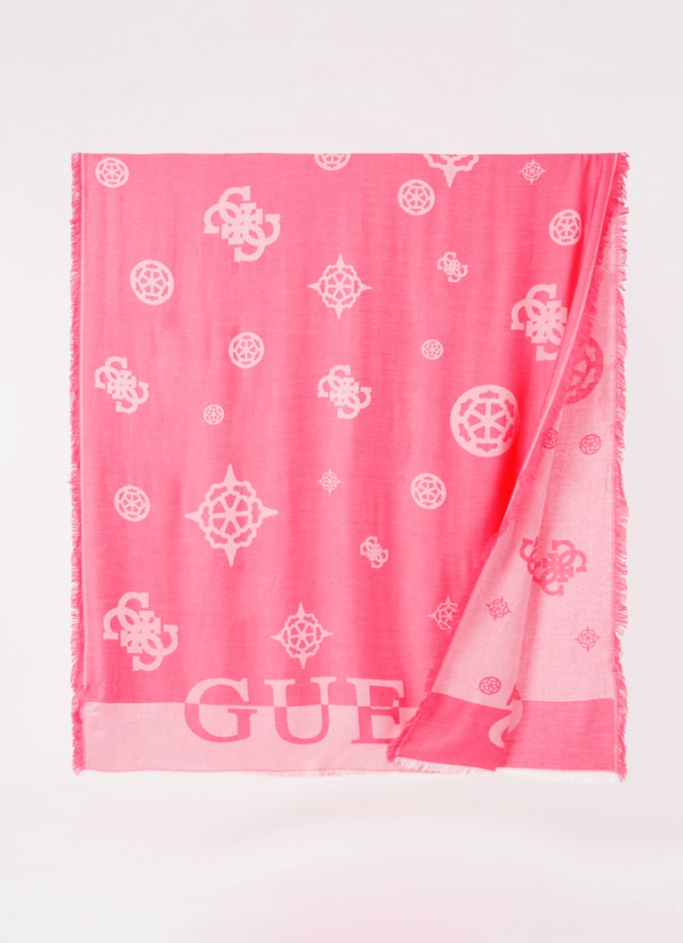 Eșarfă GUESS cu logo Loralee, 190 x 80 cm