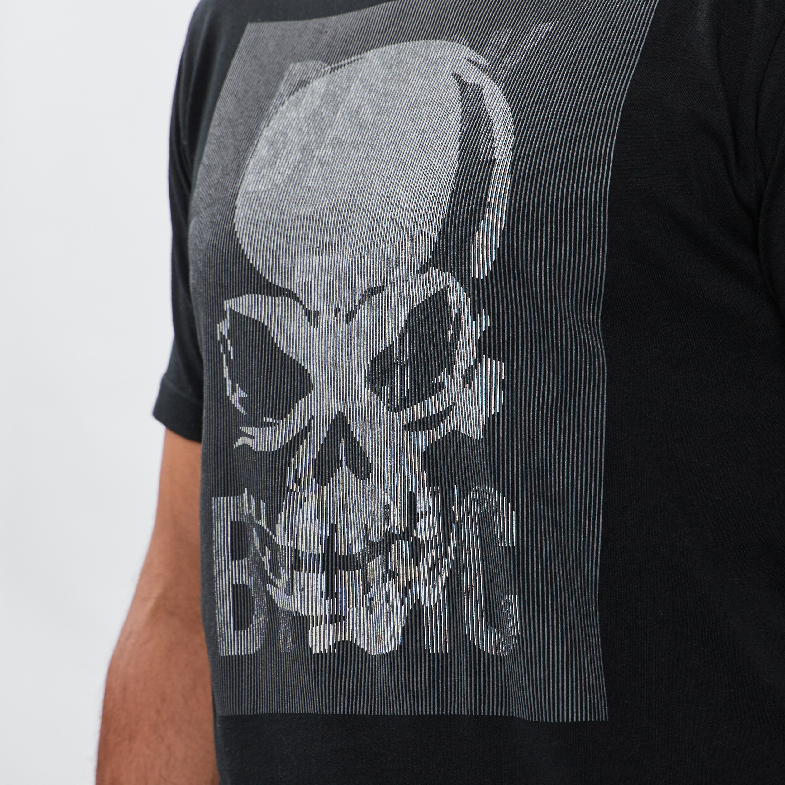 T-shirt manches courtes noir homme | La Halle