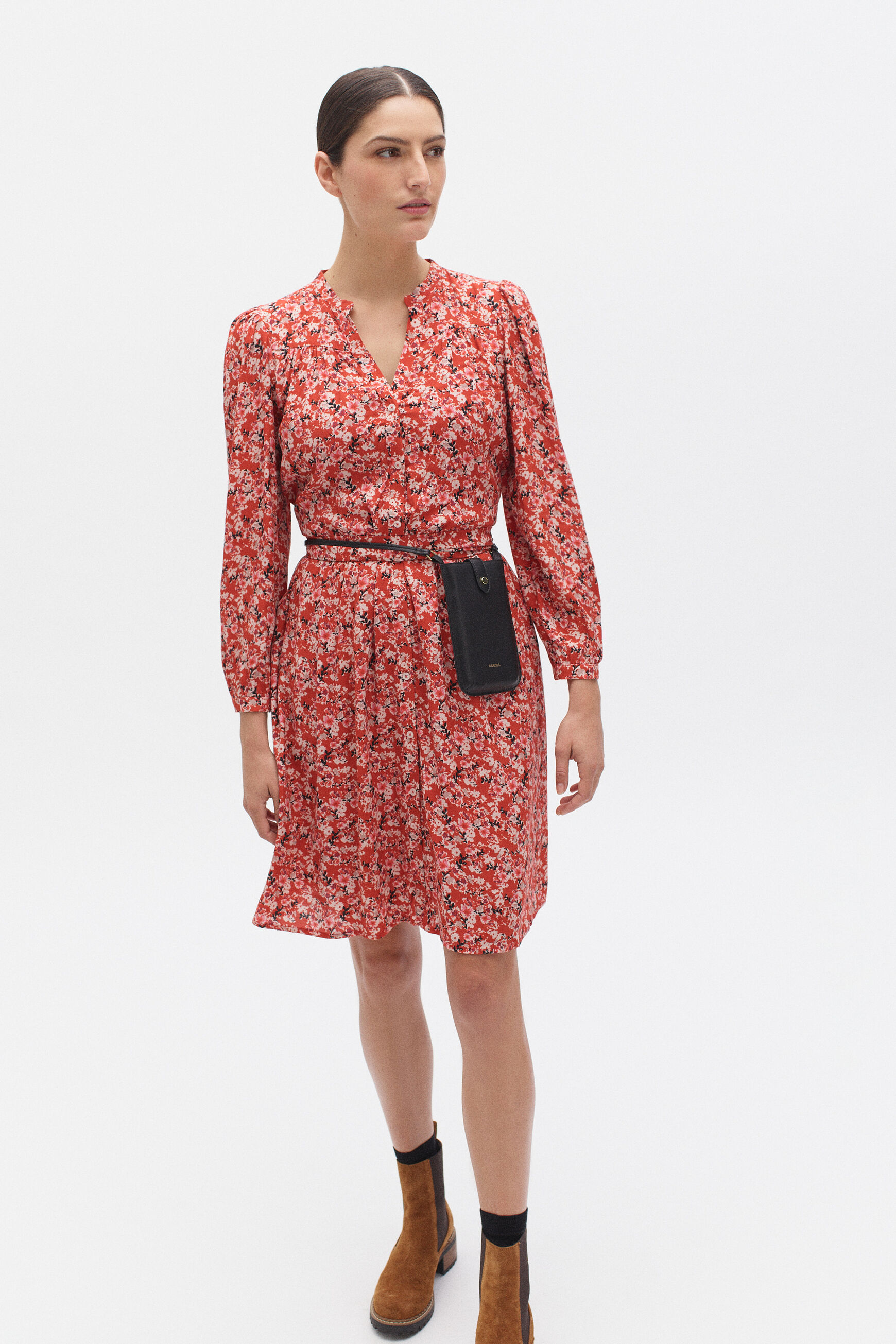 robe camille rouge femme