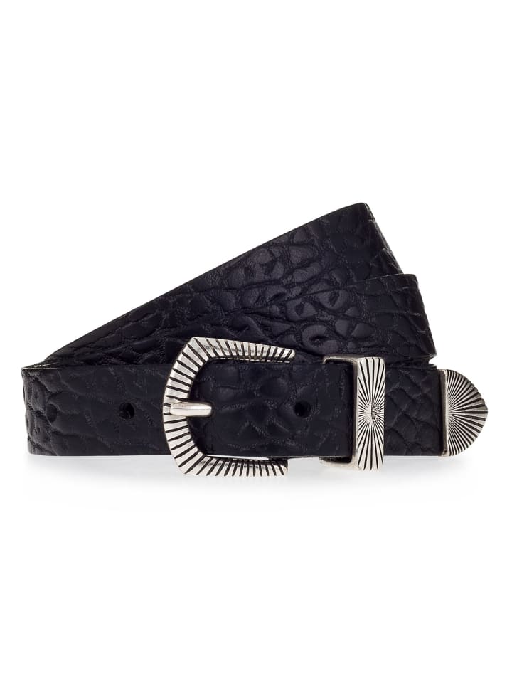 b.belt Gürtel Leder in schwarz günstig kaufen