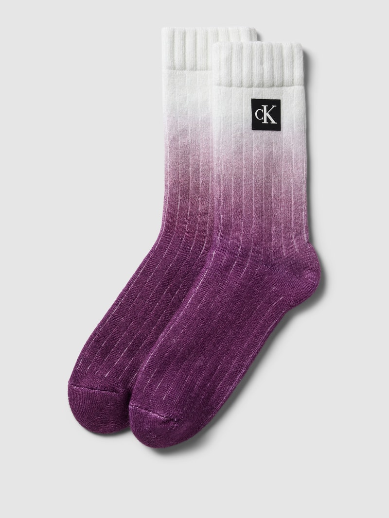 Socken mit Farbverlauf in pflaume
