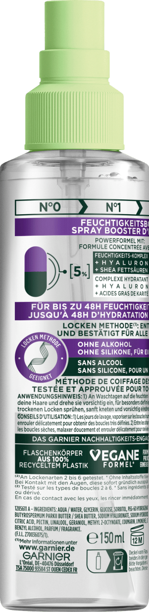 Pflege-Spray Locken Methode Feuchtigkeitsboost, 150 ml