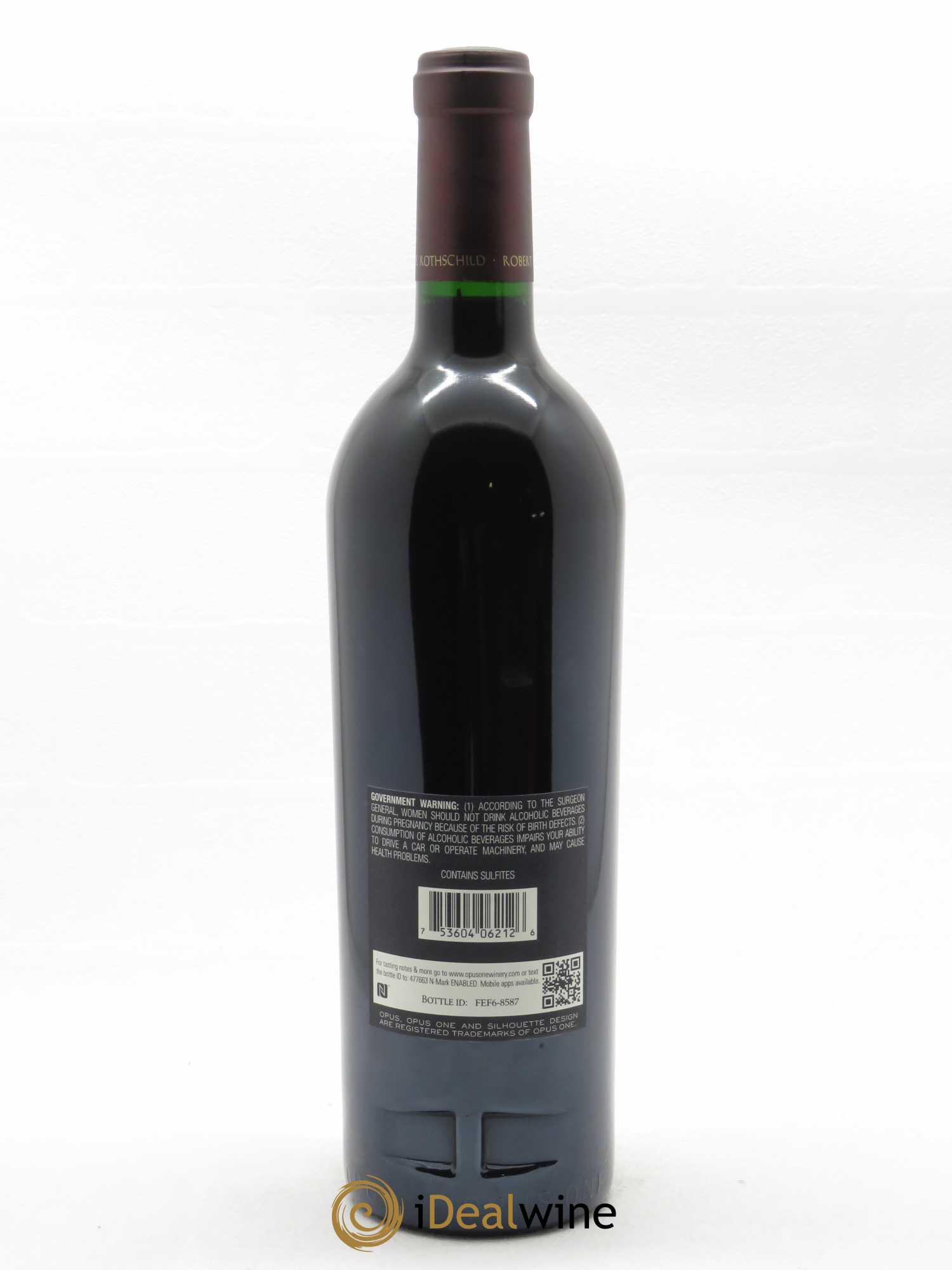 Napa Valley Opus One Robert Mondavi (CBO à partir de 6 BTS) 2012 - Lot de 1 Bouteille