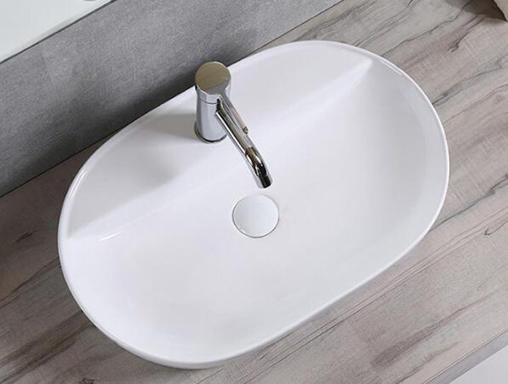 Preero Aufsatzwaschbecken Preero 51x38,5cm,Aufsatzwaschbecken oval,Waschbecken aufsatz, Aufsatz Waschbecken, Keramikwaschbecken, oval