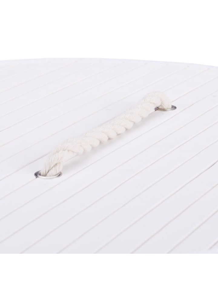 relaxdays Wäschekorb in Weiß - (H)65 x Ø41 cm günstig kaufen onesize