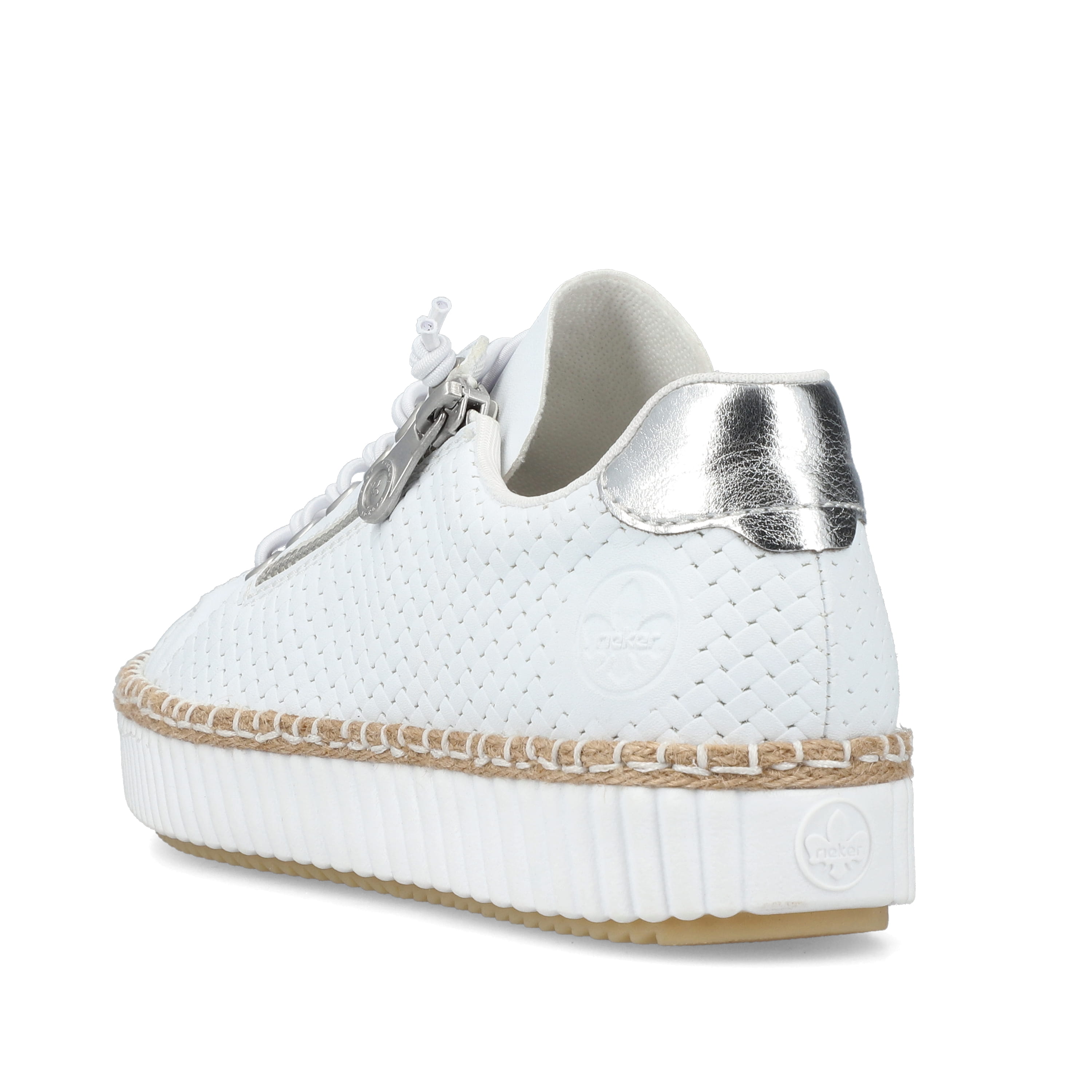 Rieker Damen Slipper schneeweiss