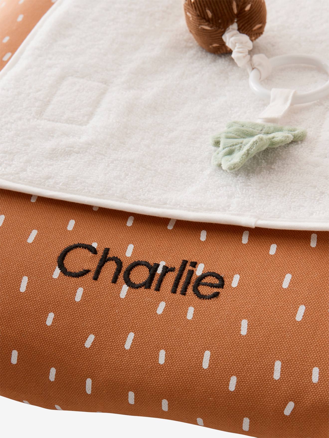 Vertbaudet Bezug für Baby Wickelauflage FUCHS, personalisierbar - braun