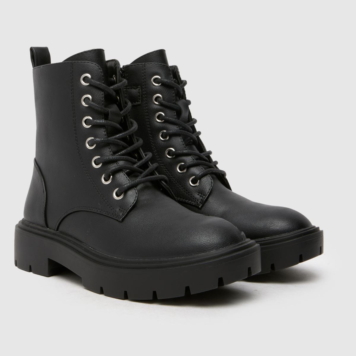 schuh svarta Celine snörstövlar för flickor
