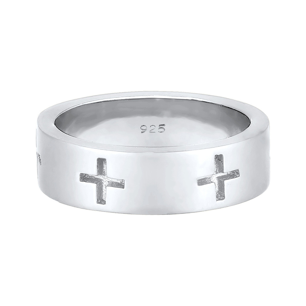 Elli Elli Bague Femme Motif de la Croix des en Argent Sterling 925 Bague