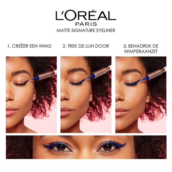 Delineador preto Matte Signature 01 da L'Oréal Paris