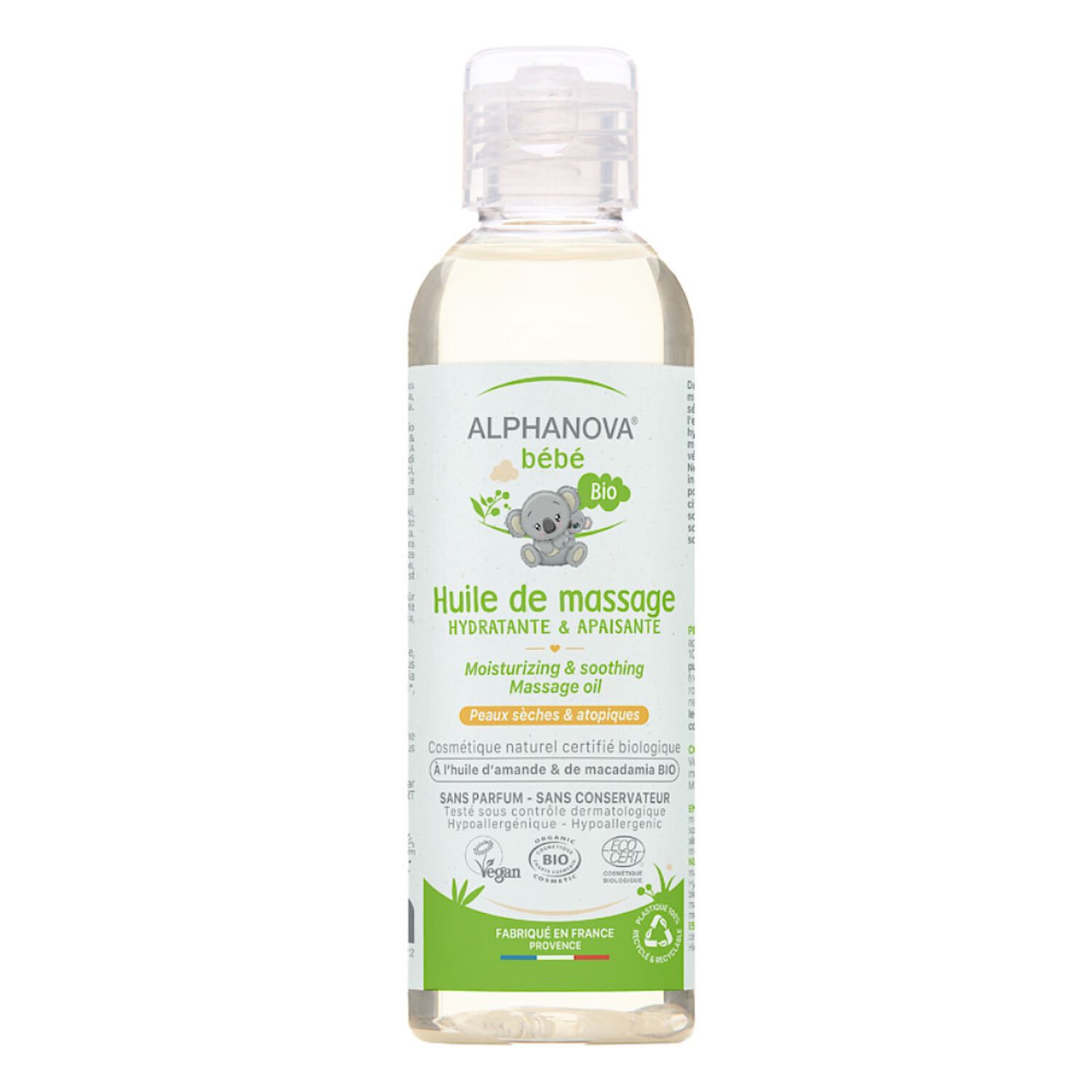Alphanova Bébé Huile de Massage Bio 100 ml
