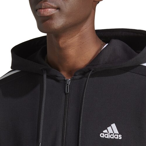 HERREN KAPUZENSWEAT ESSENTIALS FRENCH TERRY 3-STREIFEN