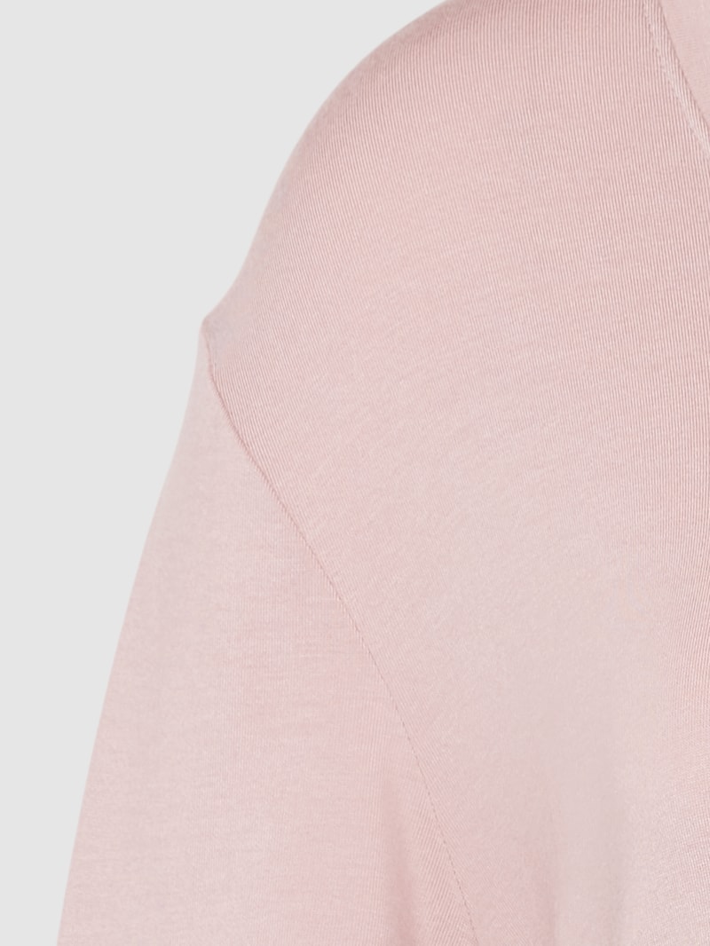 Pyjama-Oberteil mit U-Ausschnitt in rosé