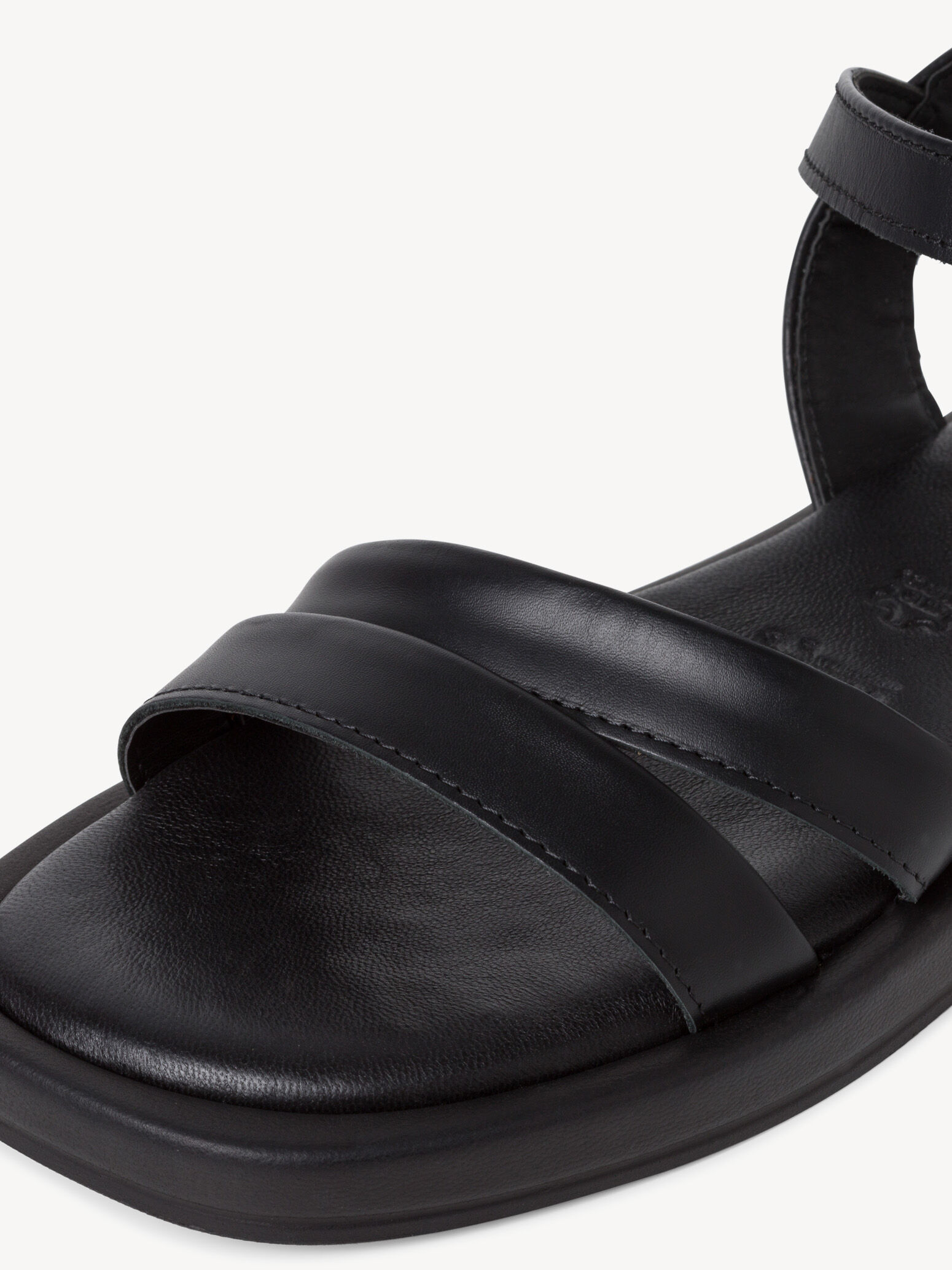 Sandale en cuir - noir