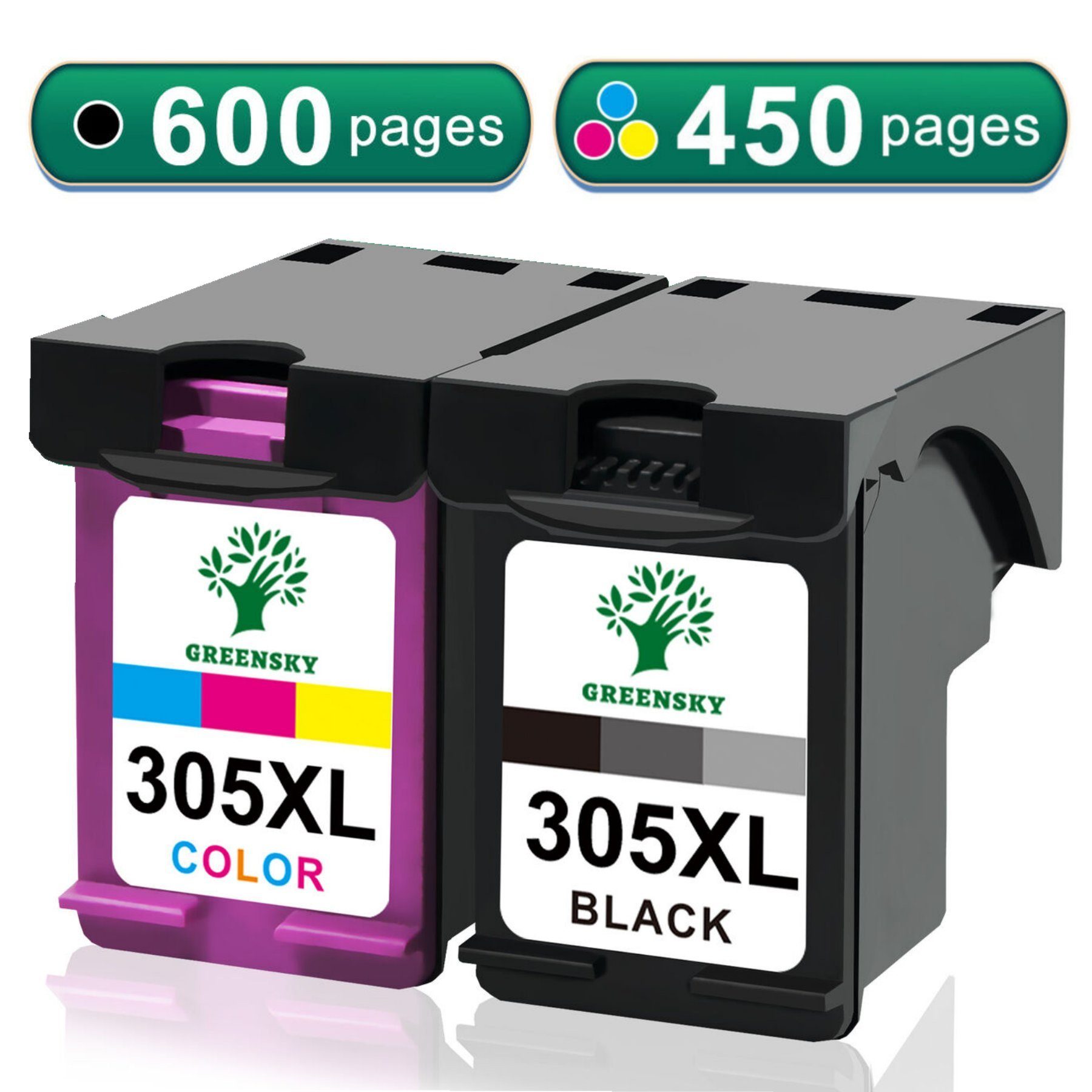 Greensky Kompatibel für HP 301 302 303 304 305 XL druckerpatronen Tintenpatrone