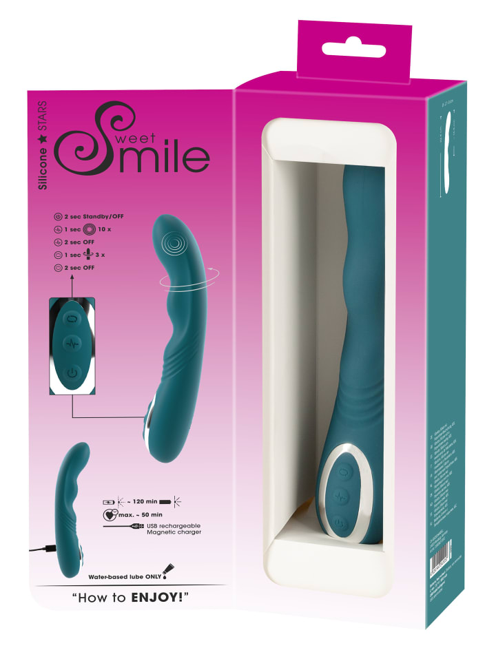 Sweet Smile Vibrator Rotating G-Spot Vibrator in grün günstig kaufen 22,5