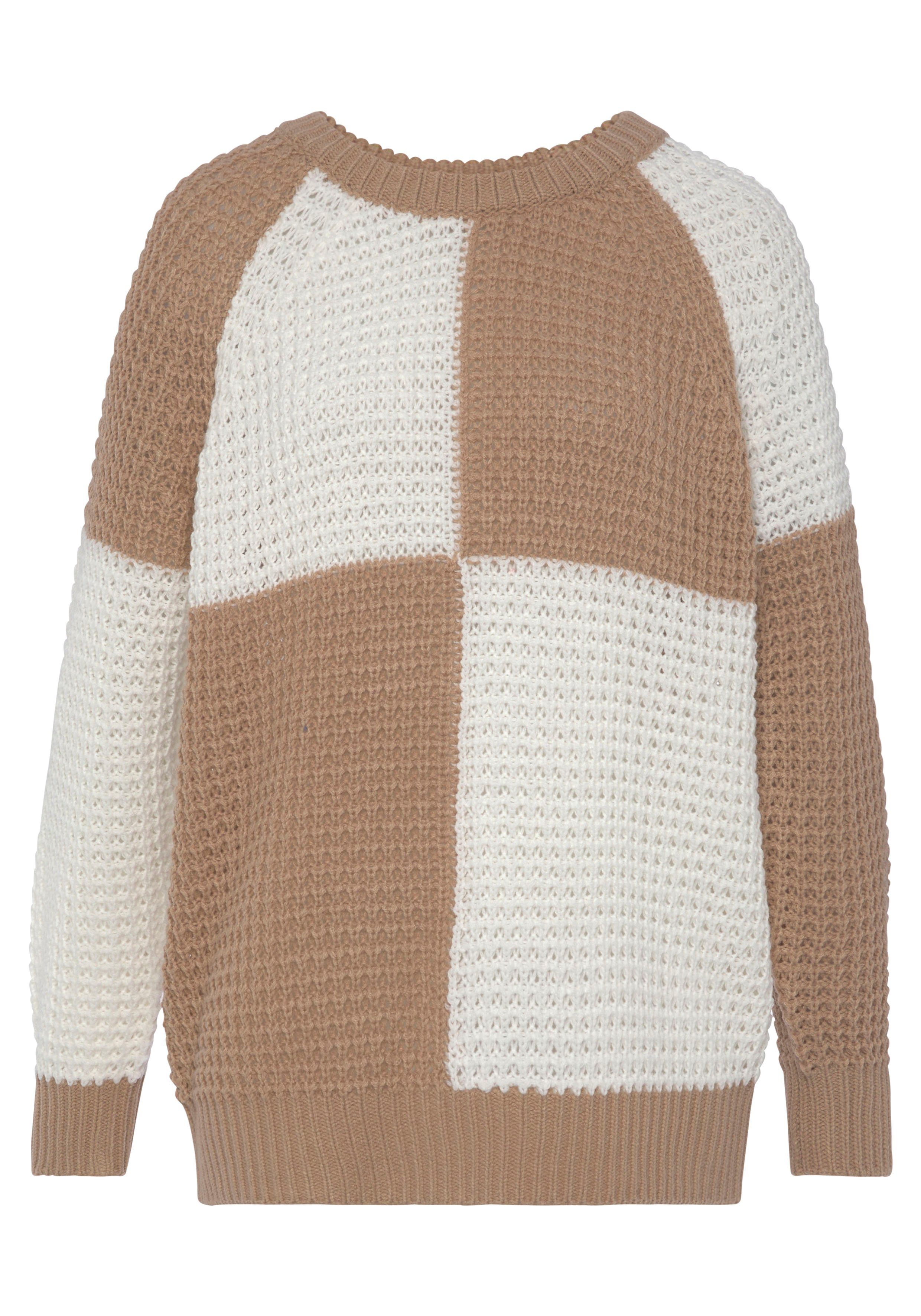 Vivance Strickpullover mit offener Struktur