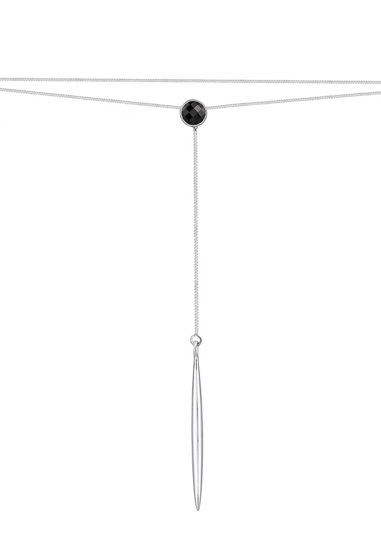 Collana girocollo a Y da donna Elli con cristalli in argento sterling 925