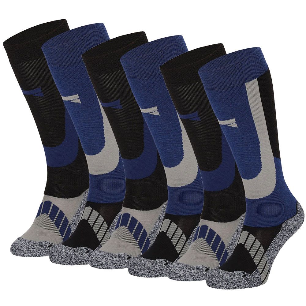 Xtreme 6 Paar Multi Blue Unisex Skisocken