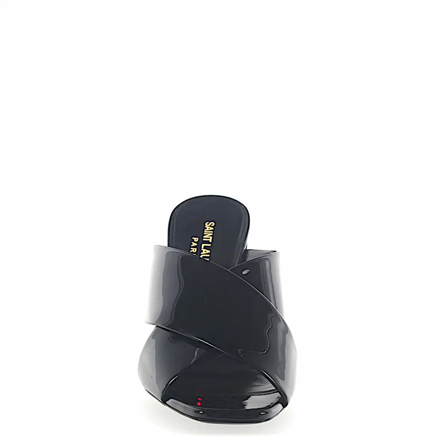 Saint Laurent - Sandalen Lackleder schwarz - schwarz