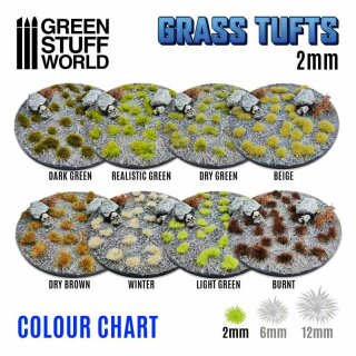Grasbüschel Selbstklebend - Trockenes Braun 2 mm (78)