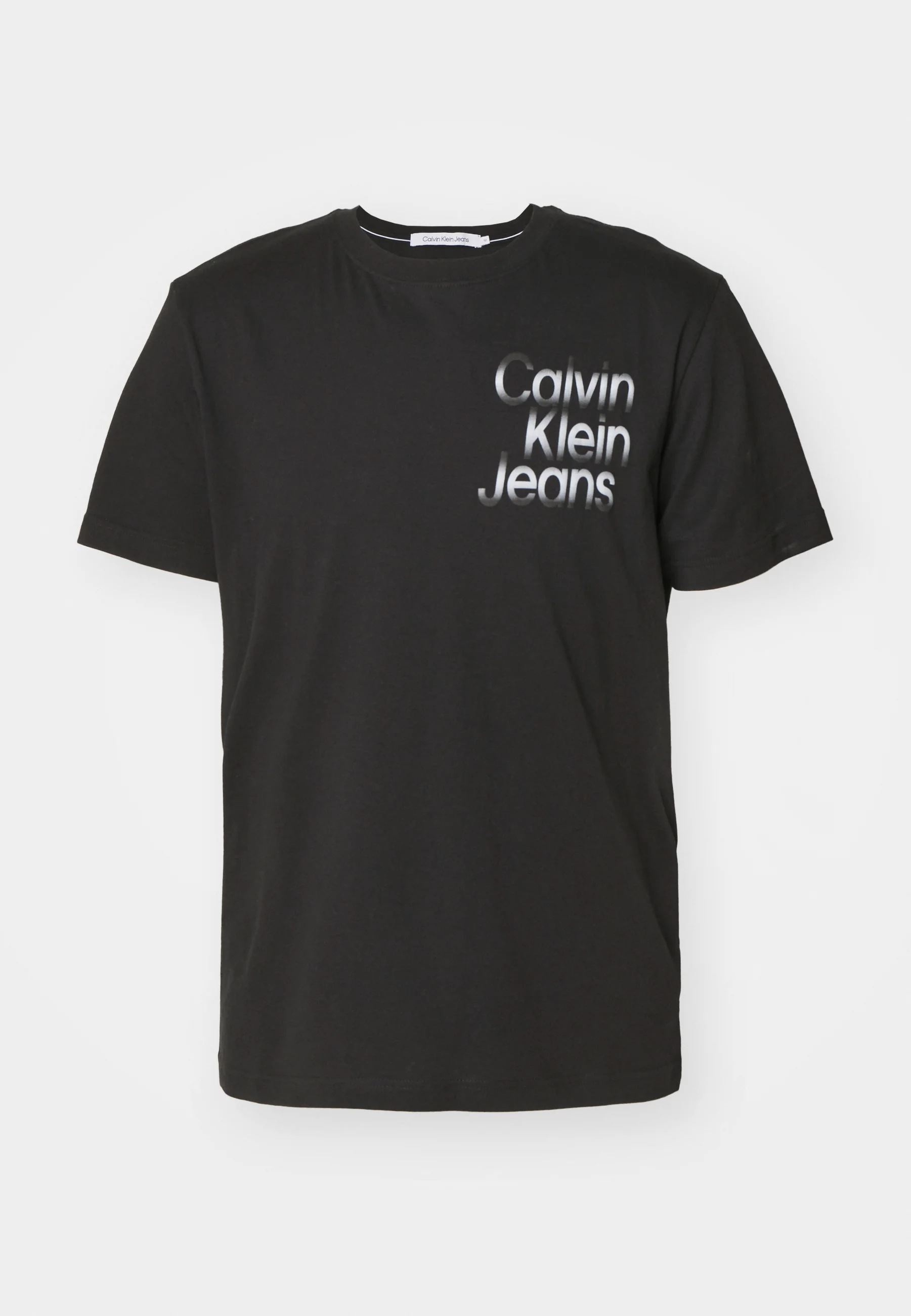 Calvin Klein Jeans DIFFUSED STACKED TEE UNISEX - Camiseta con estampado