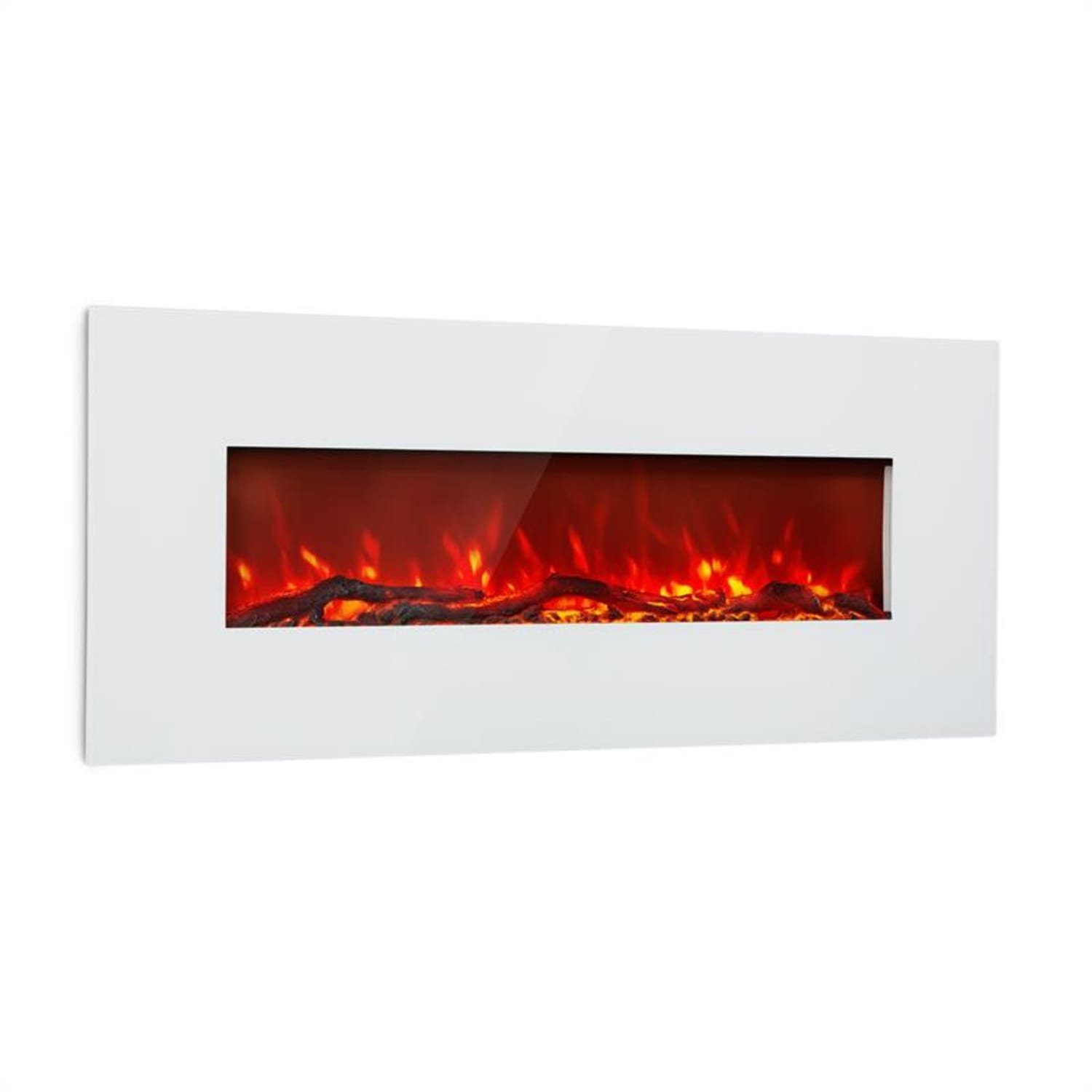 Klarstein Elektrokamin Lausanne Long, elektrischer Kamin Heizfunktion elektrischer Kaminofen Elektrokamin