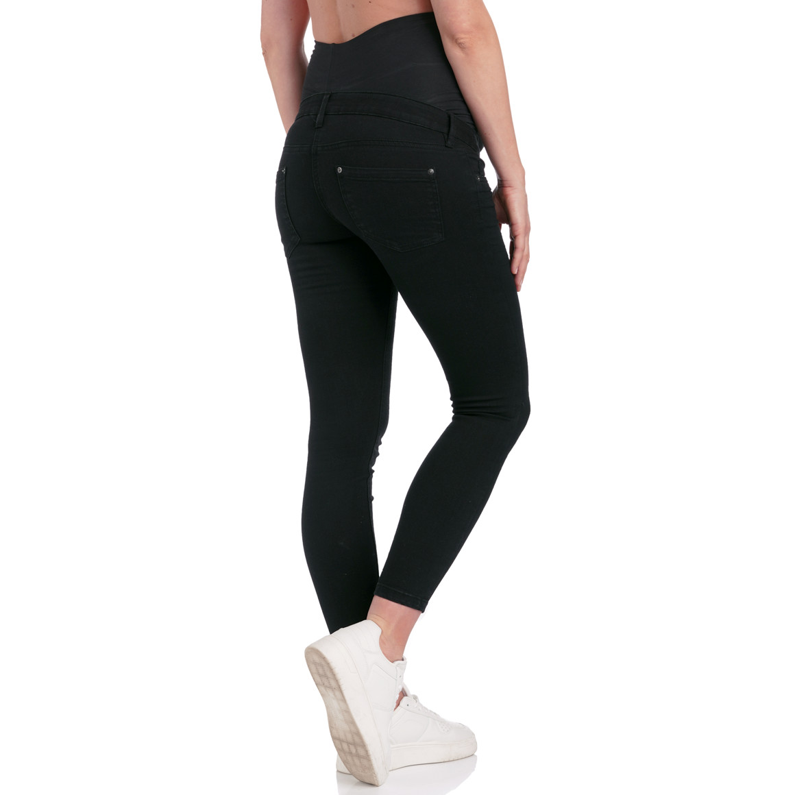 Damen Umstands-Jeggings mit breitem Bauchbund