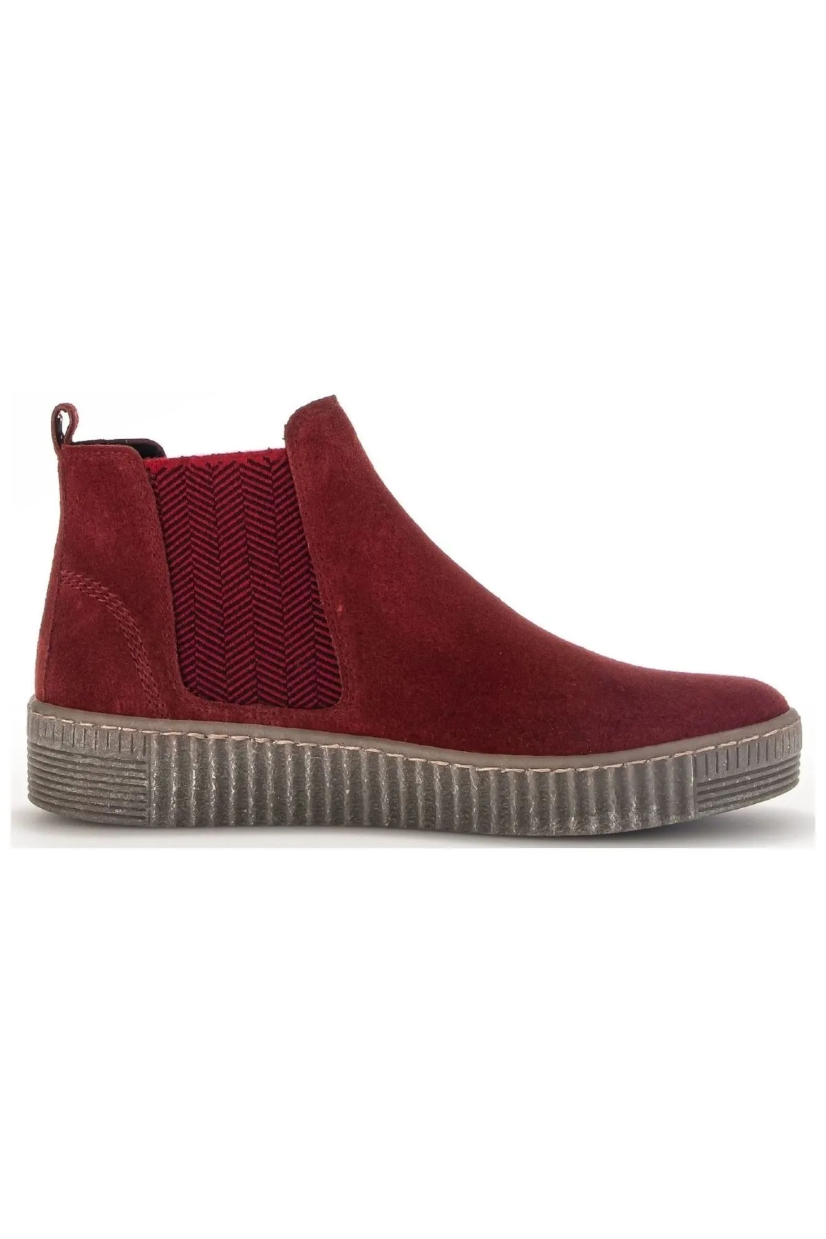 GABOR  Stiefelette - Rot - Flacher Absatz