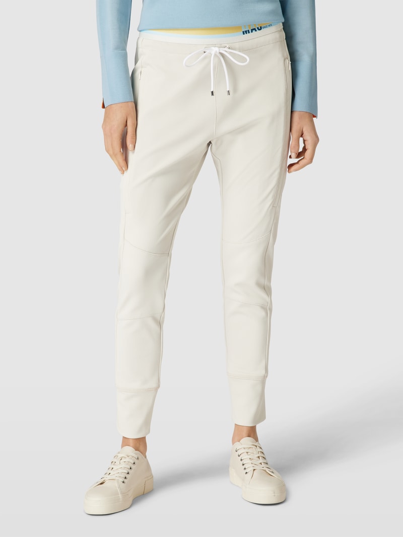 Sweatpants mit Teilungsnähten Modell 'FUTURE 4.0' in kitt