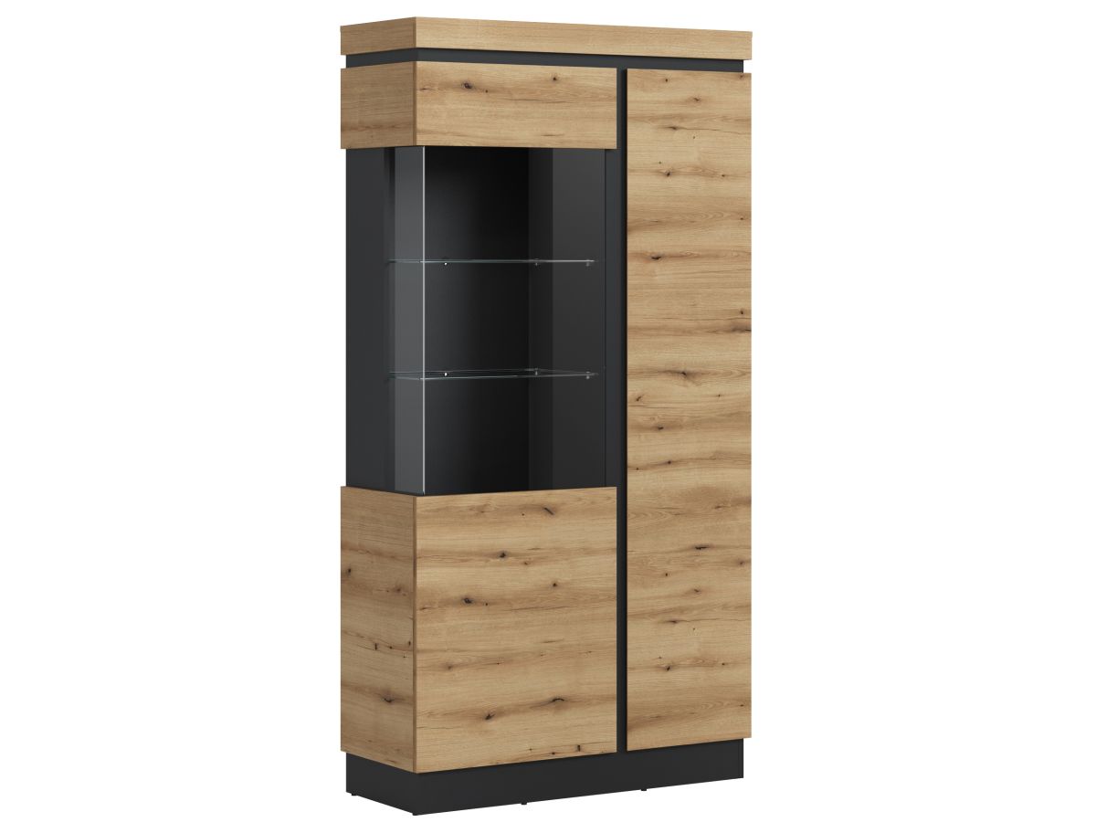 Vitrine Corte Eiche Grau 104 x 201 cm