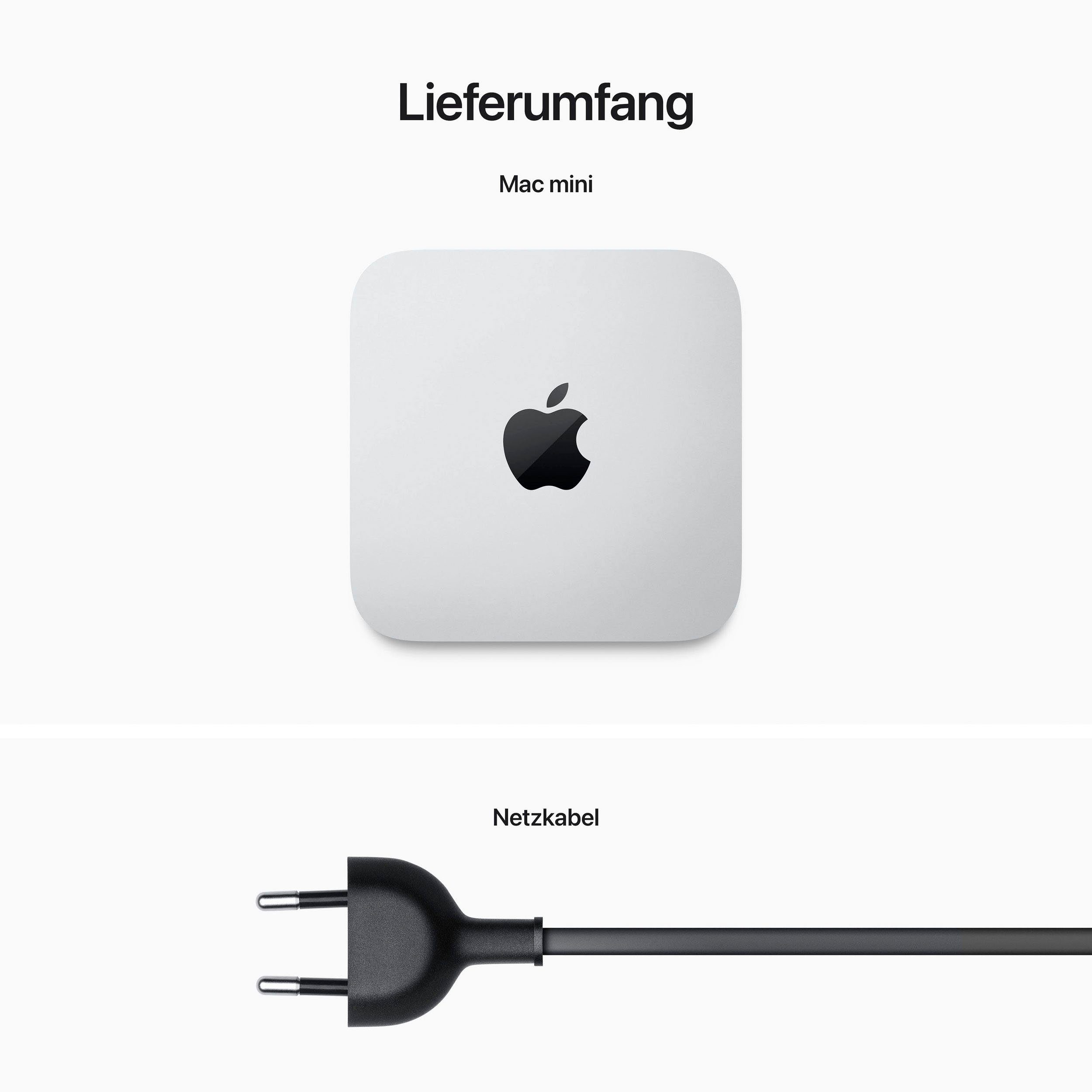 Apple Mac mini Mac Mini (Apple Apple M2 M2 CHIP, 10-Core, 16 GB RAM, 1000 GB SSD, Luftkühlung)