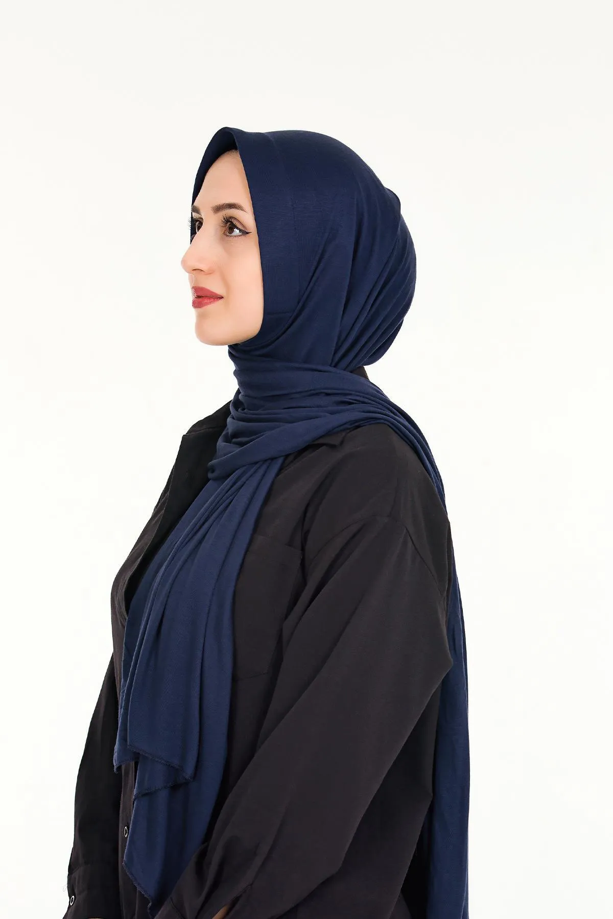Sensu  Praktischer, aufsteckbarer Hijab-Schal aus gekämmter Baumwolle