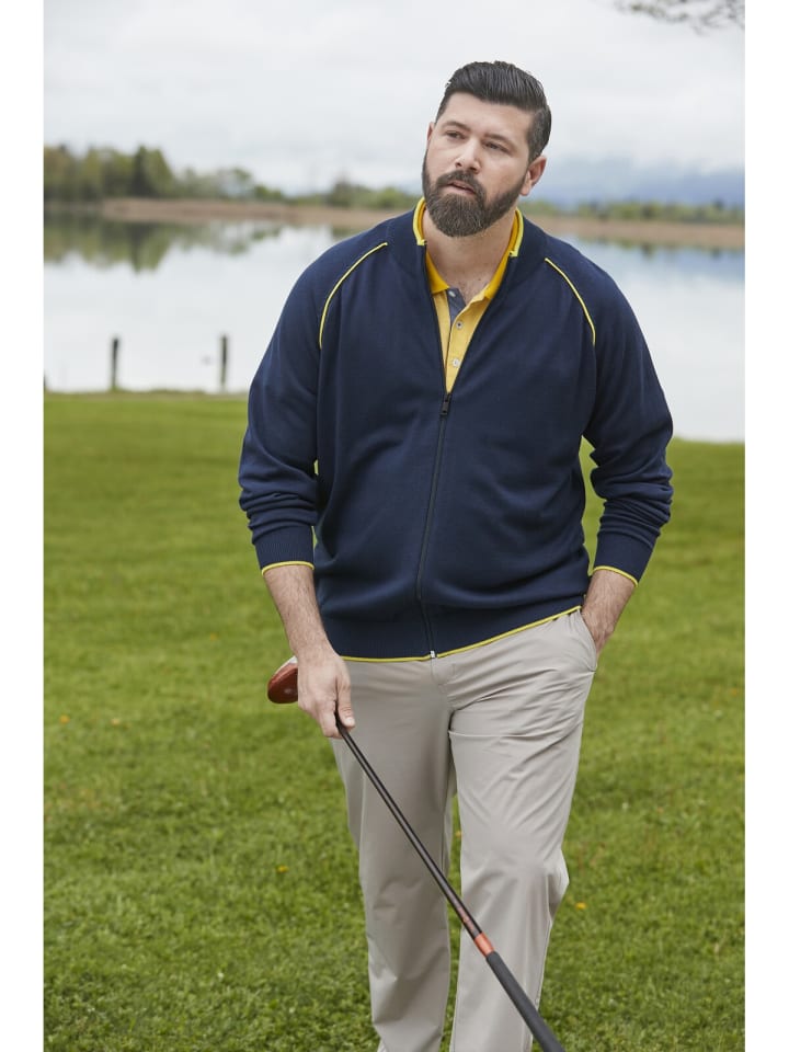 Charles Colby Strickjacke DUKE GLENNSON in dunkelblau günstig kaufen