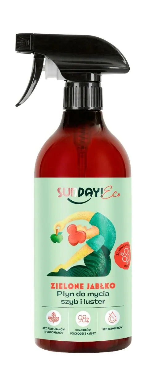 „Sunday Eco Green Apple“ langų ir veidrodžių valiklis