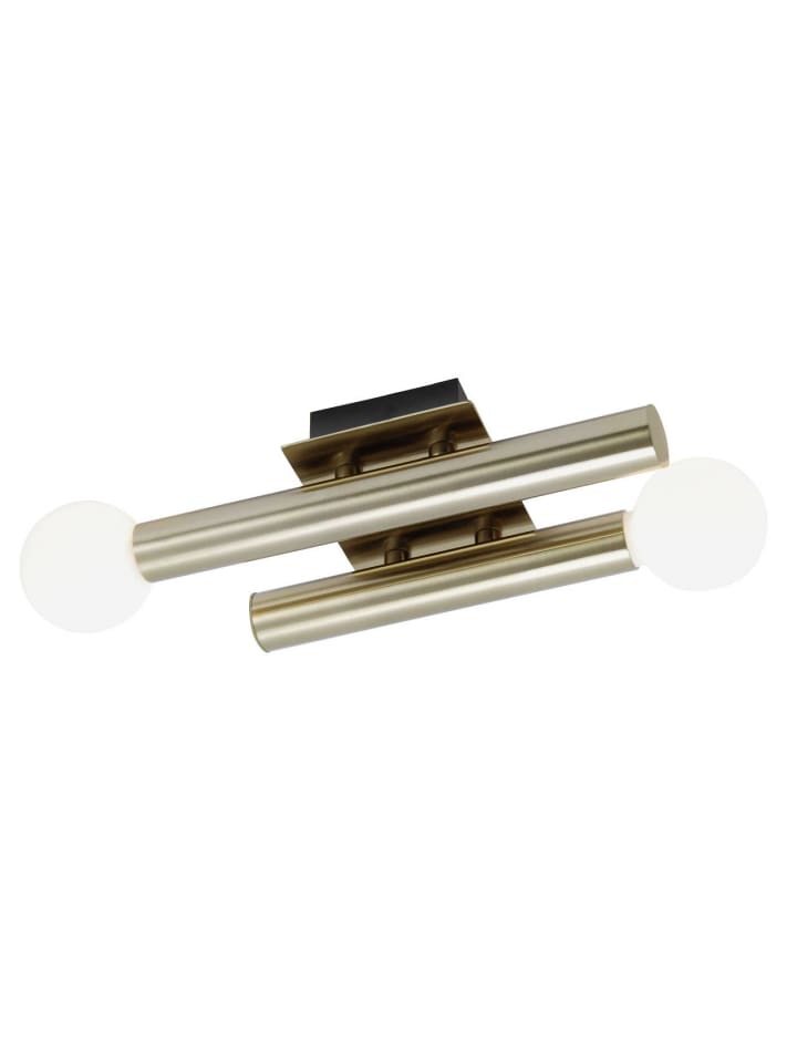 Brilliant Wandleuchte, 2-flammig Lucky 7,5x33,5x13 cm in messing antik günstig kaufen onesize