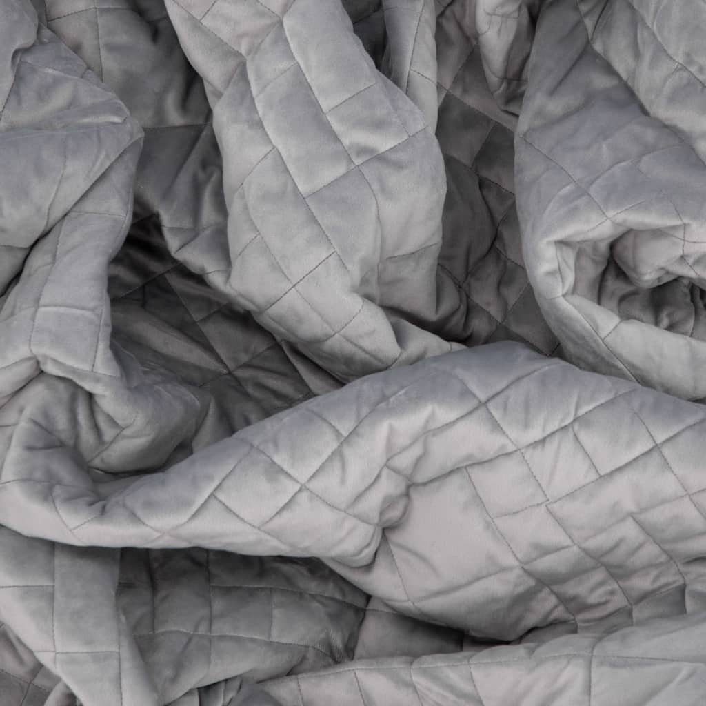 Baumwollbettdecke, Tagesdecke Jilly 80x260 cm Polyester Hellgrau, Venture Home, Bezug: Polyester