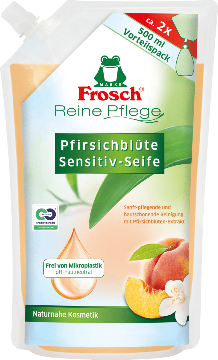 Flüssigseife Pfirsichblüte Nachfüllpack, 500 ml