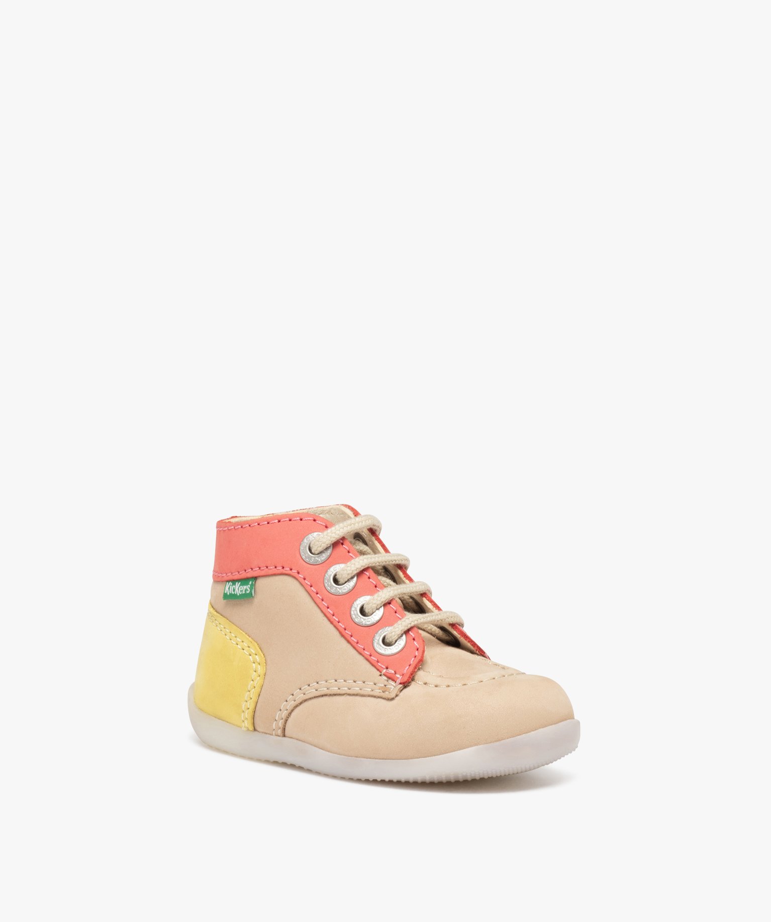 Chaussures premiers pas bébé fille en cuir multicolores - ... taupe | GEMO
