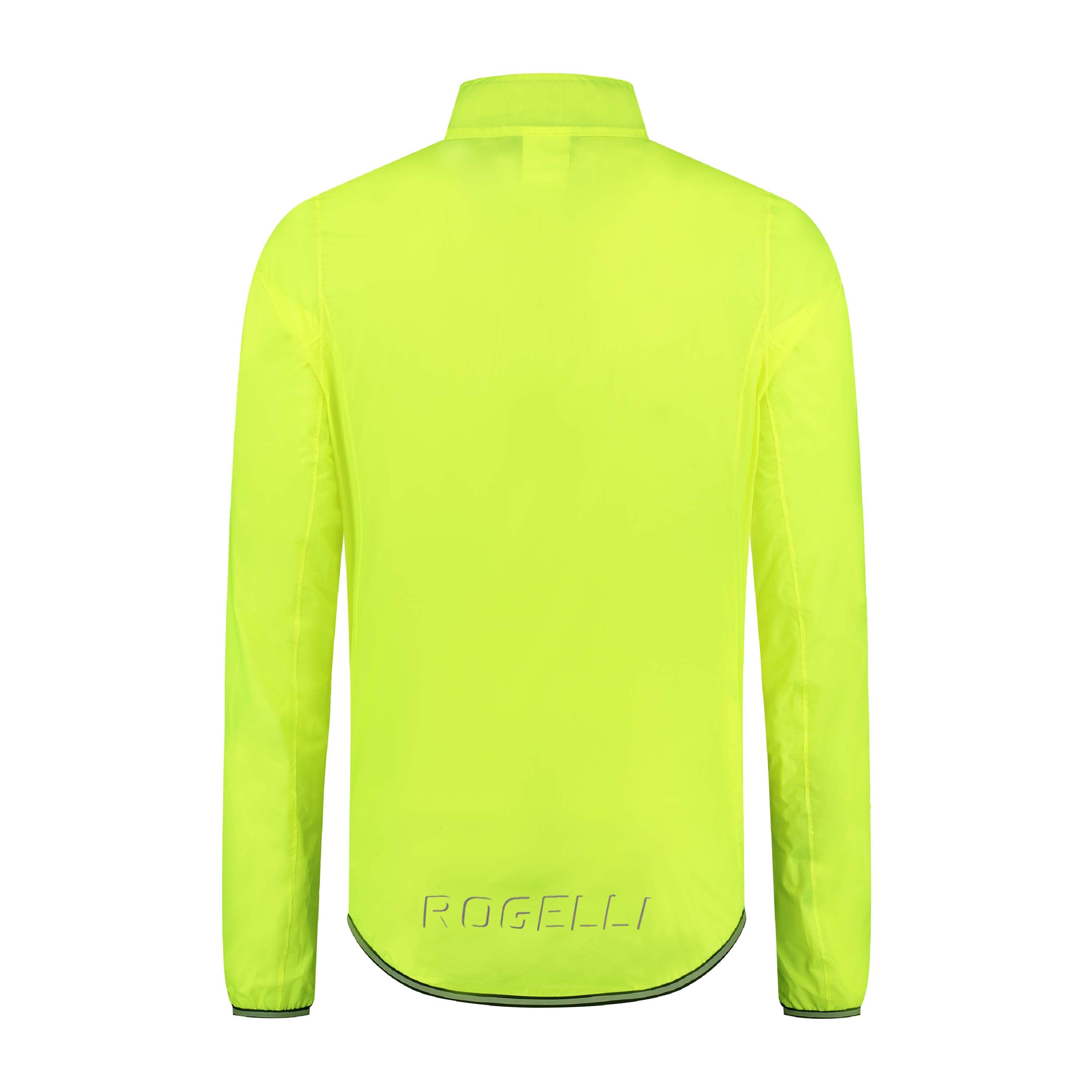 Rogelli Essential Fluor Yellow Herren Fahrrad Regenjacke