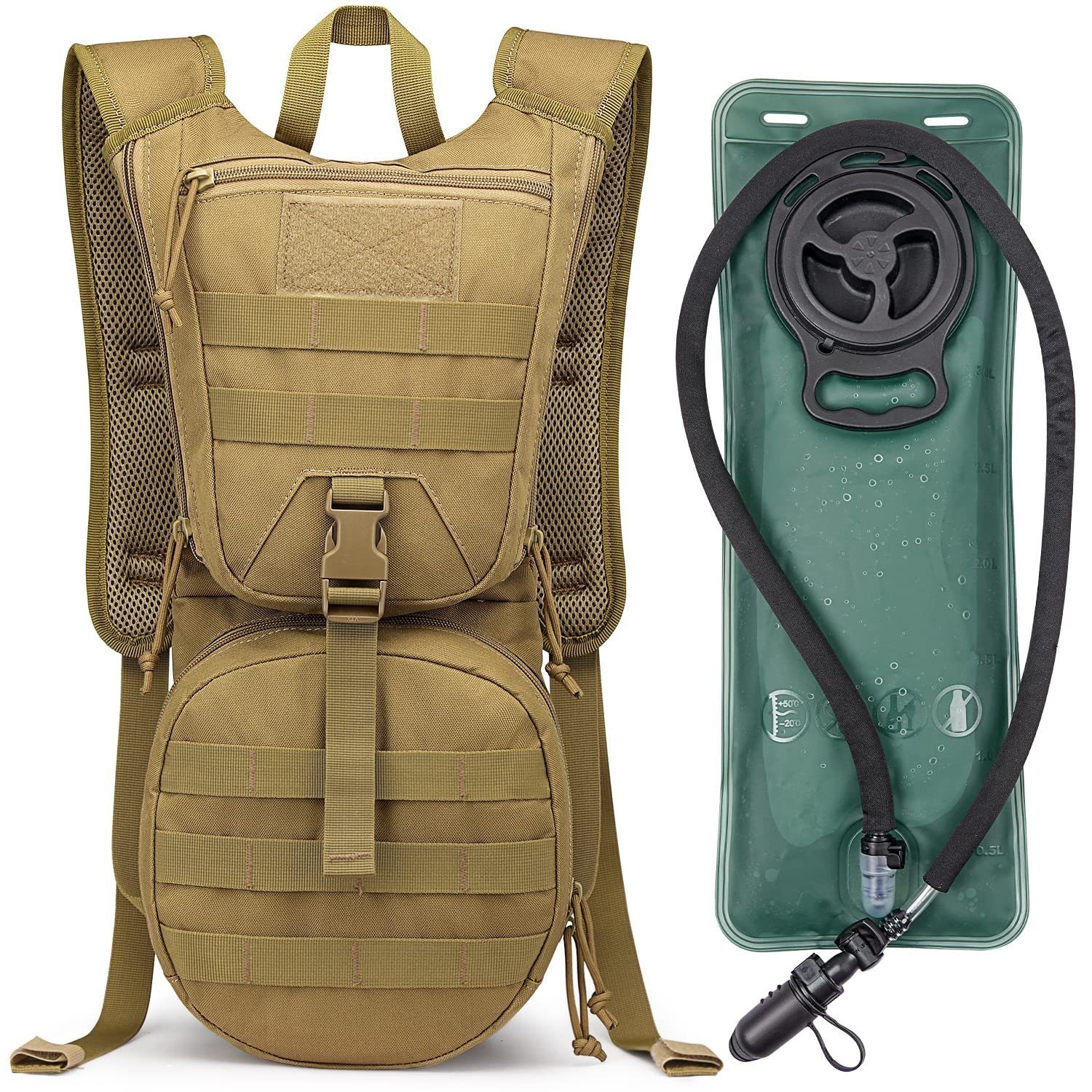 G4Free Trinkrucksack, Militär Trink -blasen Wanderrucksäcke mit 3L