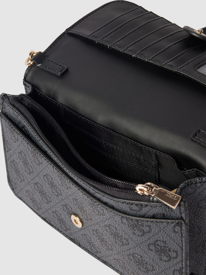 Crossbody Bag mit Strukturmuster Modell 'LAUREL' in schwarz